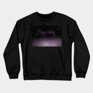 Galaxy greeting Crewneck Sweatshirt